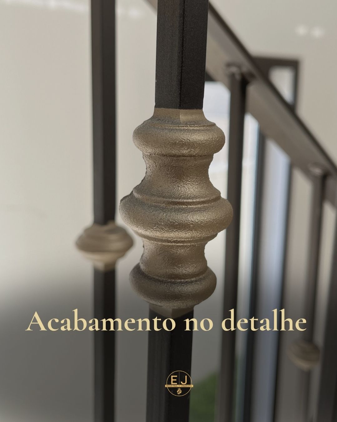 Detalhe de acabamento em serralheria